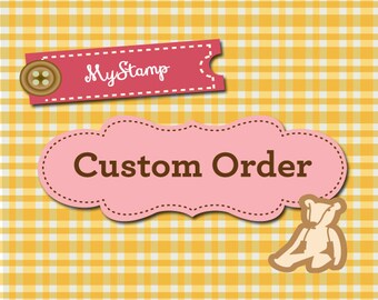 UPGRADE to a  LARGE pre-inked stamp (3" x 1.5" max.)