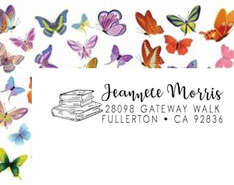Self-inking CUSTOM STAMP, Pre Inked/self-inking, Address Stamp, Custom Address Stamp, Housewarming Gift, library or business stamp, c6-15