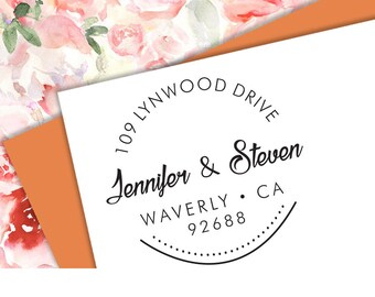 Self-inking CUSTOM STAMP, Pre Inked/self-inking, Address Stamp, Custom Address Stamp, Housewarming Gift, library or business stamp, d5-10