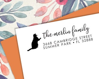 Self-inking CUSTOM STAMP, Pre Inked/self-inking, Address Stamp, Custom Address Stamp, Housewarming Gift, library or business stamp, c6-3