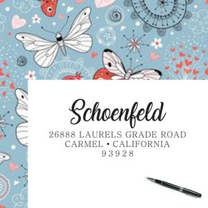 Self-inking CUSTOM STAMP, Pre Inked/self-inking, Address Stamp, Custom Address Stamp, Housewarming Gift, library or business stamp, rc6-7