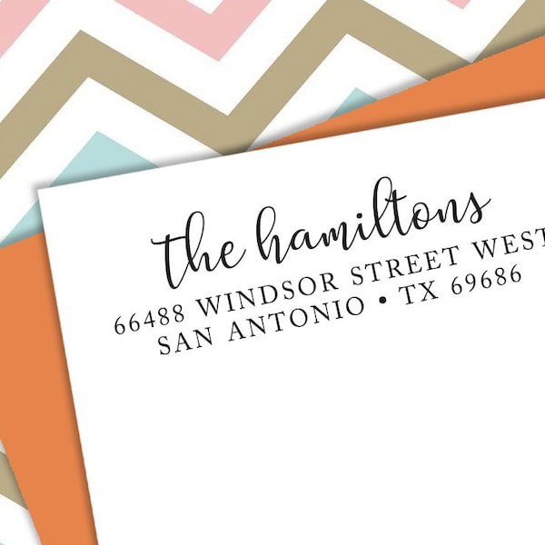 Self-inking CUSTOM STAMP, Pre Inked/self-inking, Address Stamp, Custom Address Stamp, Housewarming Gift, library or business stamp, RB5-18