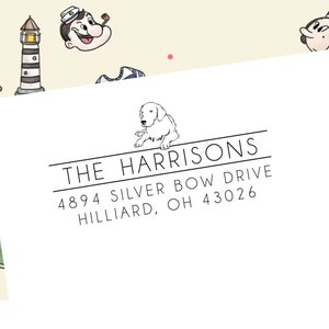 Self-inking CUSTOM STAMP, Pre Inked/self-inking, Address Stamp, Custom Address Stamp, Housewarming Gift, library or business stamp, c6-34