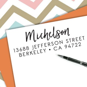 Self-inking CUSTOM STAMP, Pre Inked/self-inking, Address Stamp, Custom Address Stamp, Housewarming Gift, library or business stamp, b5-75