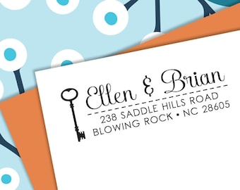 Custom Pre-Inked Address Stamp, Housewarming Gift, B5-4