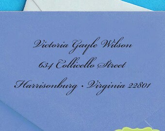 Custom Address Stamp, Pre Inked Return Address Stamp, Personalized Address Stamp, Self Ink Custom Address Stamp, Return Address Stamp c6-20
