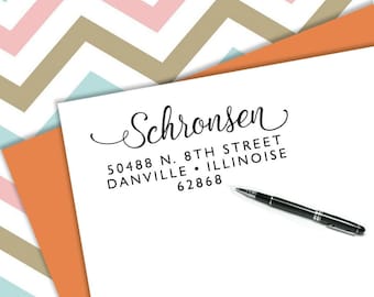 Self-inking CUSTOM STAMP, Pre Inked/self-inking, Address Stamp, Custom Address Stamp, Housewarming Gift, library or business stamp, c6-22