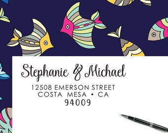 Self-inking CUSTOM STAMP, Pre Inked/self-inking, Address Stamp, Custom Address Stamp, Housewarming Gift, library or business stamp, b5-74