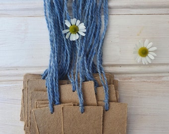 20 Gift tags / Handmade paper tags / Recycled paper swing tags / Eco packaging supplies / Shop tag / Price Tag / Florist tag / Paper Label