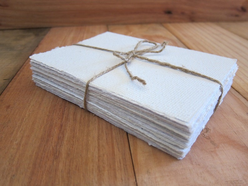 White Handmade Paper Sheets / Printable Recycled Paper / Eco | Etsy