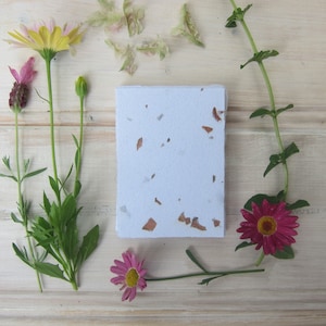 Camellia Petal paper pack / Handmade Recycled paper / Eco friendly flower stationery / Craft paper supply / Pressed Flower paper / 16 sheets