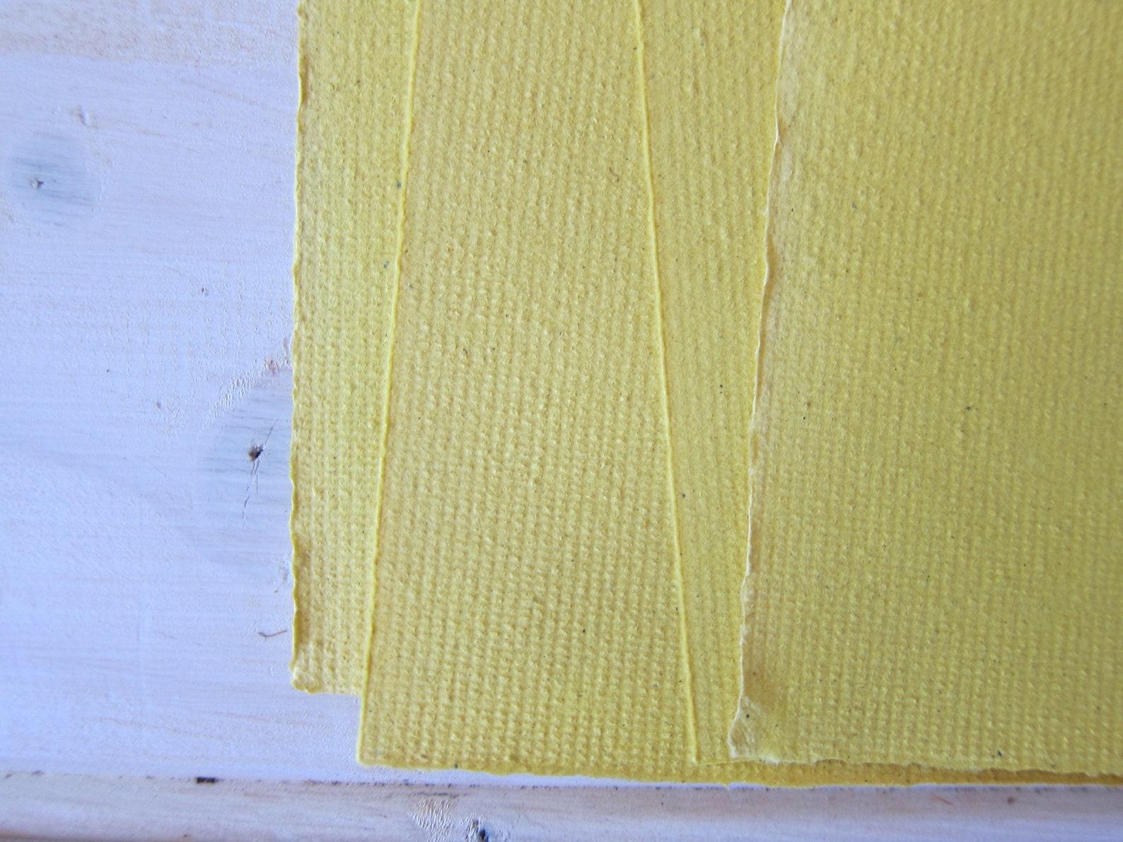 Turmeric Handmade Paper / Natural Botanical Dye / Recycled Etsy