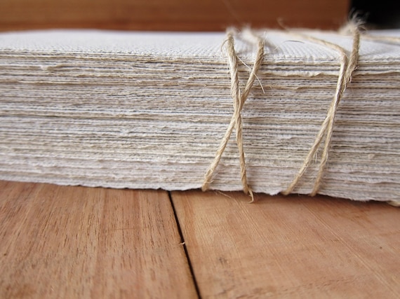 Typewriter paper / Printing paper / Thin Handmade paper sheets / Printable Recycled paper / Letter Writing paper / Eco craft paper /A4 or A5