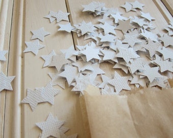 Handmade paper Confetti  / Eco friendly Party and Wedding Decoration / Natural Recycled paper stars / Art and Craft paper / Biodegradable