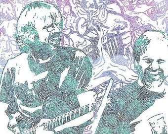 The Phish Collection - Trey Anastasio - Jon Fishman - Mike Gordon - Page McConnell - Stoki Design - Lyric Poster Print - Vermont - Jam Band