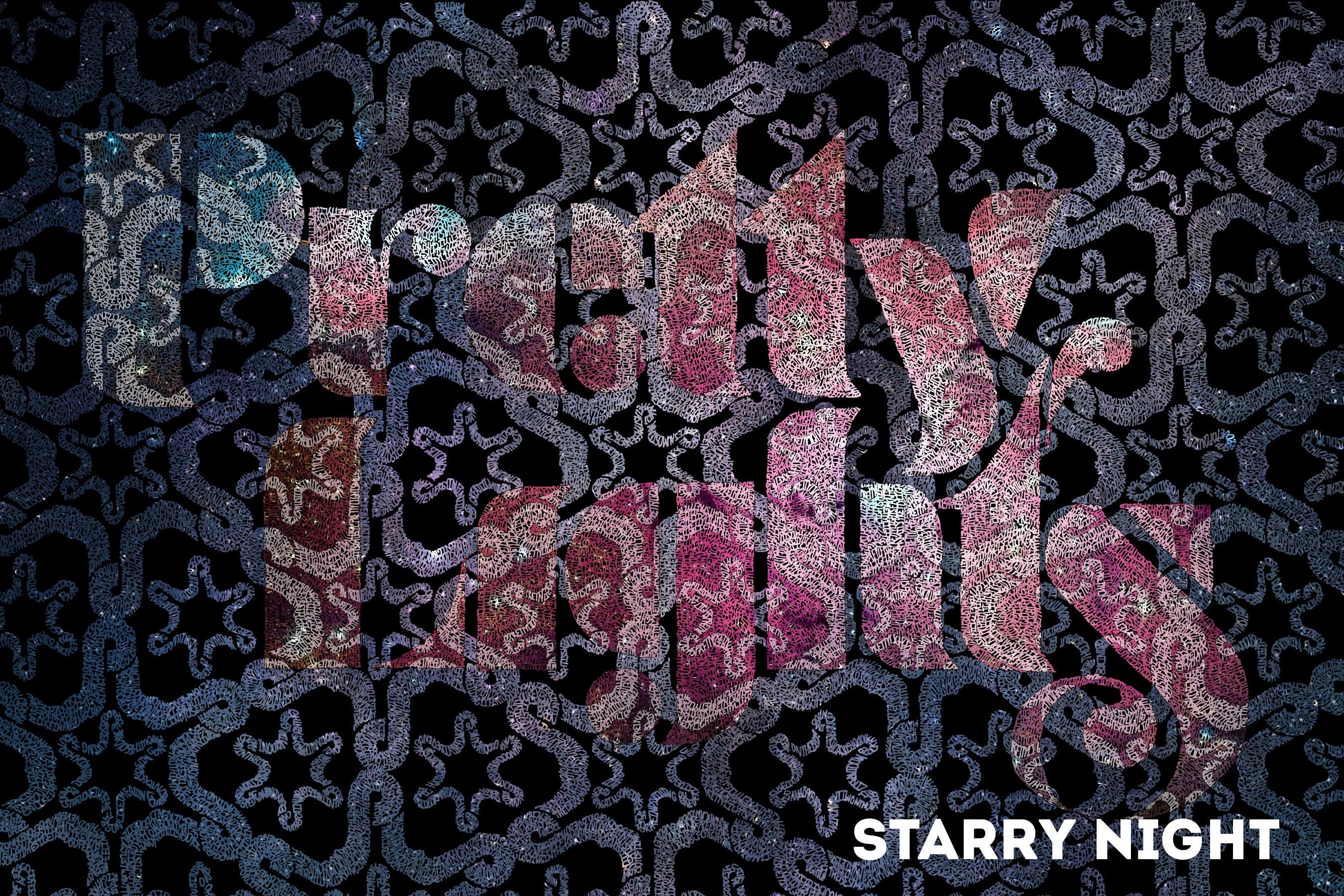 Pretty Lights Lyric Poster 12x18 Handmade With Lyrics Pretty Lights