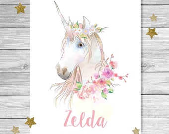 Personalised | UNICORN Decor Print {Digital File}
