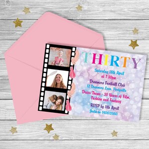 30 Years Thirty 30th Birthday Invitation {Digital File}