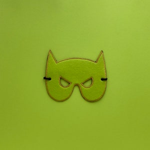 Two-faced superhero mask gallant green