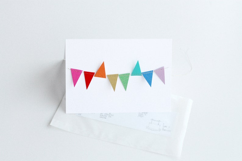 Mini Garland Card [rainbow]