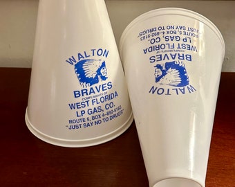 Vintage Cheer Cones / Walton Braves