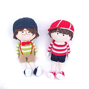 Pattern Crochet Boy and Girl Dolls image 2