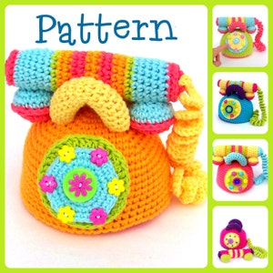 Pattern, Crochet Telephone,  TootyLou, Baby Shower, Gift