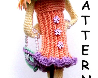 Patrón de funda de palo de golf de crochet Lady: Inglés (Descarga PDF, solo en inglés)