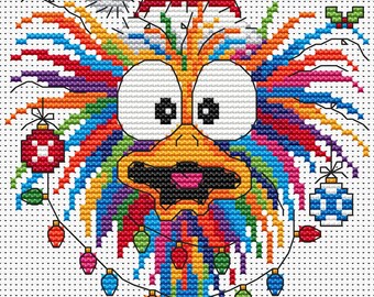 Christmas Quacker Cross Stitch Pattern Instant Download PDF