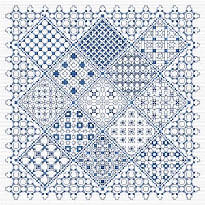 Blackwork Panel 2 PDF chart, pattern