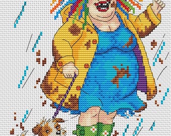 Dirty Deeds Done On Leads Instant Download PDF Cross Stitch Pattern