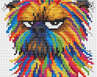 Resting Stitch Face Cross Stitch Pattern Instant Download PDF