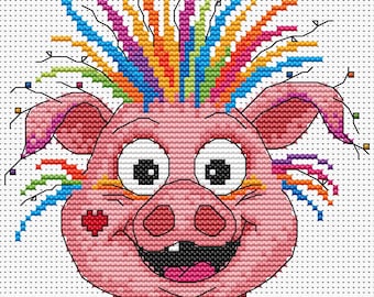 Glück Kreuzstich Muster Sofort Download PDF