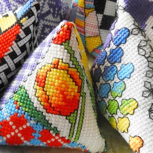 6 Cross Stitch and Blackwork Humbug Patterns PDF Download