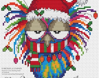 Santas Last Nerve Cross Stitch Instant Download PDF Pattern