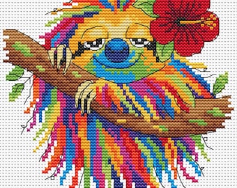 Just Chilling Cross Stitch Pattern Instant Download PDF