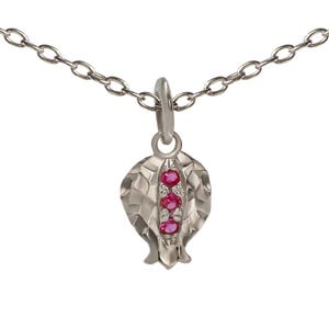 Collier de fruits rubis fait main avec pendentif grenade, bijoux juifs Bat Mitzvah Breloque en argent sterling/plaqué or