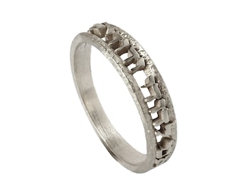 I am my beloved silver ani ledodi hammered silver ring, bible Hebrew verse Jewish faith sterling silver or gold plated silver Israel jewelry