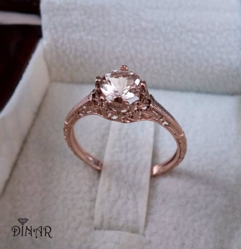 Ring mount 14k gold Setting without gemstone 18k solitaire Etsy