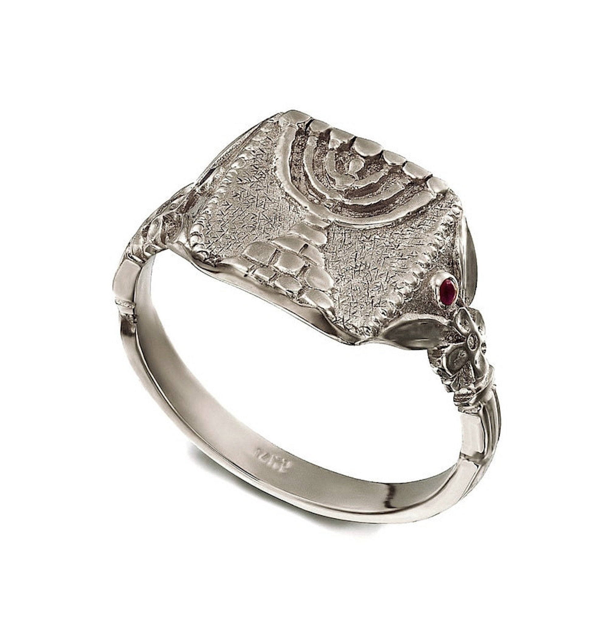 Anello Shema Israel In Acciaio Inossidabile - Gioiello Religioso Ebraico Con Benedizione - Foto 11