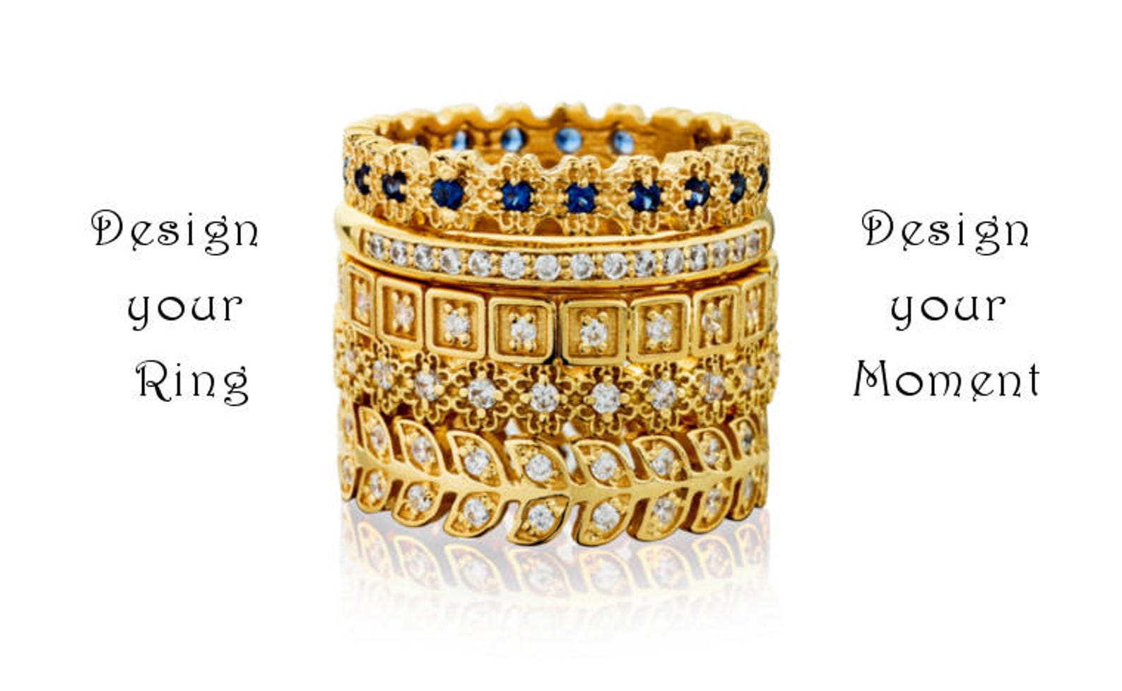 Full Eternity Diamonds Wedding Ring 14k Gold Floral Diamonds Etsy