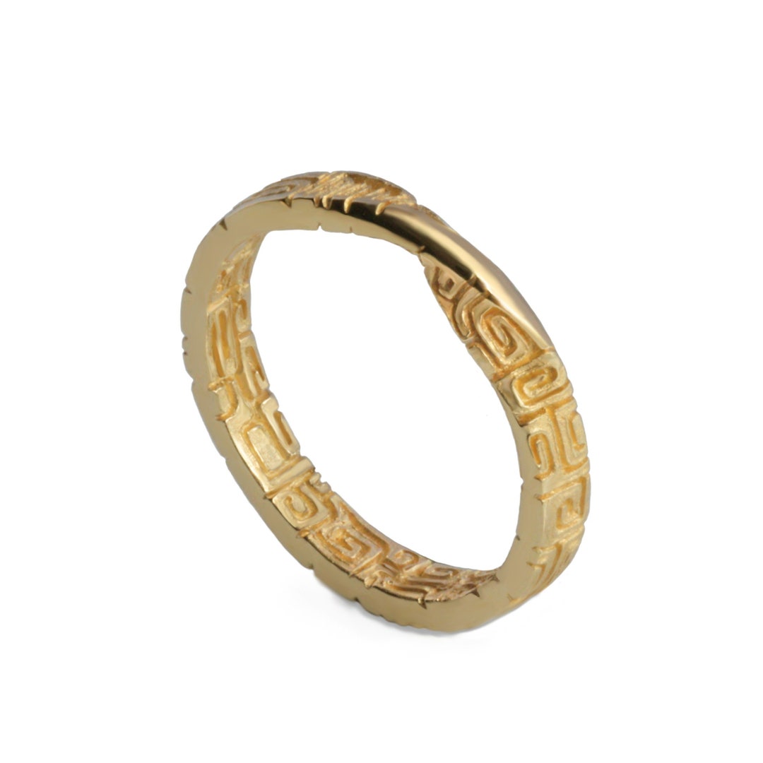 Mobius Gold Mobius Wedding Ring, Mobius Gold Ring, Mobius Aztec Gold Wedding Ring ...