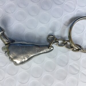 Phallic Keychains Adult: Pewter Hand With Phallus Keychain | Etsy