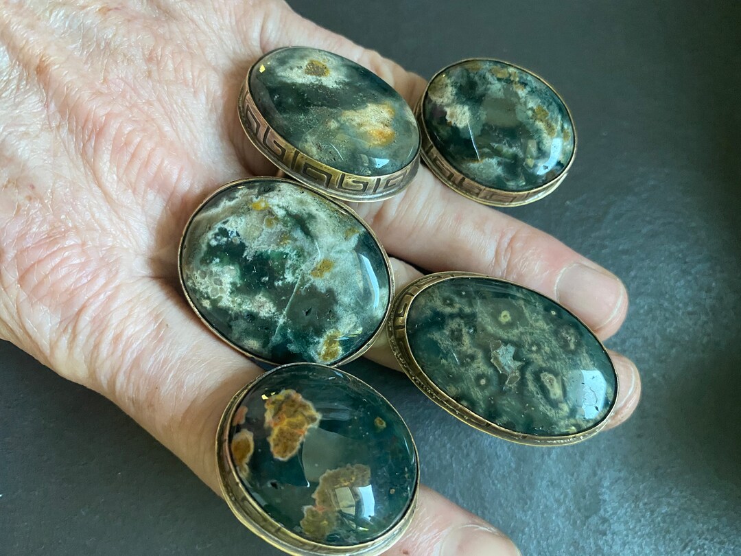 The Altar Ring in Ocean Jasper (Size 8.5)