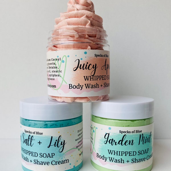 Whipped Soap | Body Wash | Shave Cream | Whipped Body Soap