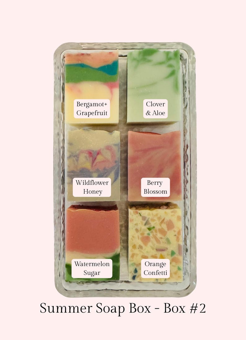Handcrafted Soap Gift Box: Natural Artisan Soaps, Variety Scents Bild 6
