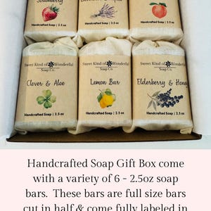 Handcrafted Soap Gift Box: Natural Artisan Soaps, Variety Scents Bild 4