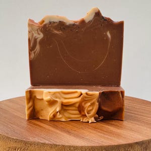Caramel Coffee Soap Bar | Natural Handmade Soap | Natural Cold Process Soap | Artisan Soap | Gift For Her