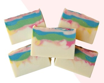 Tropical Sunrise Soap: All Natural Handcrafted Cold Process Soap