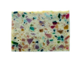 Orange Terrazzo Soap: All Natural Handcrafted Cold Process Soap